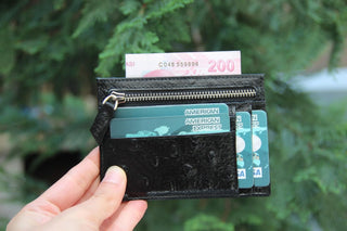 Bouletta Card Holder Zip Card Leather Holder Premium Koruma