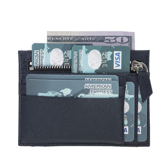 Bouletta Card Holder Airforce Zip Card Leather Holder Premium Koruma