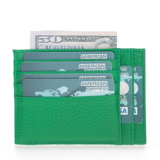 Bouletta Card Holder Celadon Zip Card Leather Holder Premium Koruma