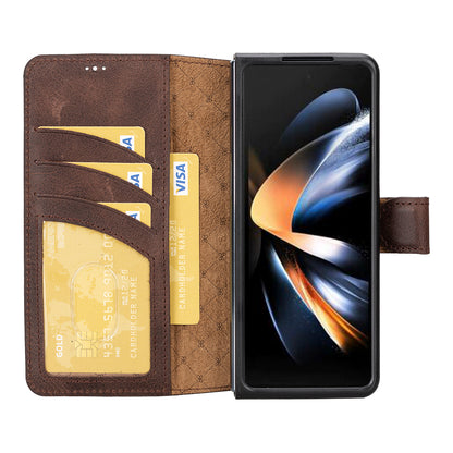 Samsung Galaxy Z Fold Serisi Cüzdanlı Deri Kılıf