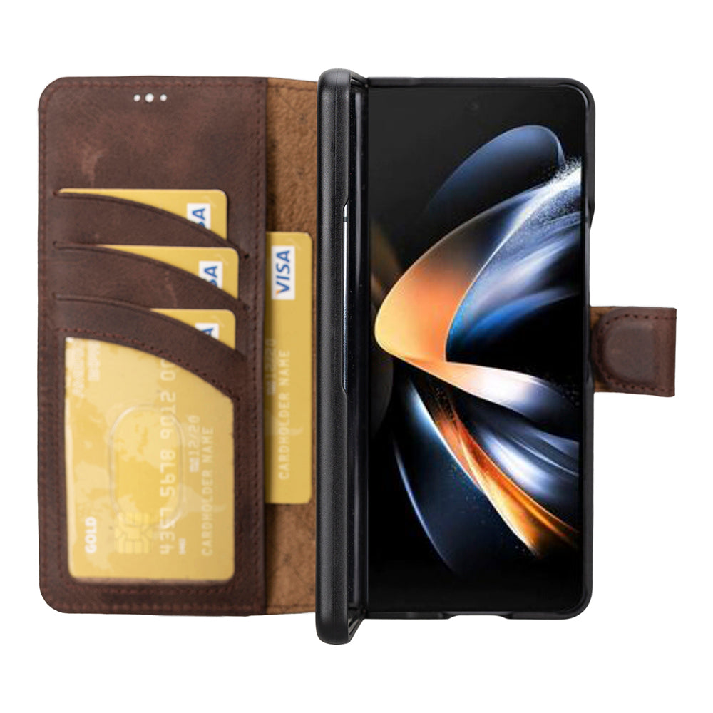 Samsung Galaxy Z Fold Serisi Cüzdanlı Deri Kılıf