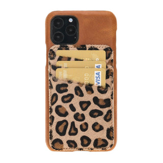 Bouletta Cep Telefonu Kılıfları iPhone 11 Pro Max / TN11/LEO1 Apple iPhone 11 Serisi Çıkarılabilir Kartlıklı Deri Arka Kapak