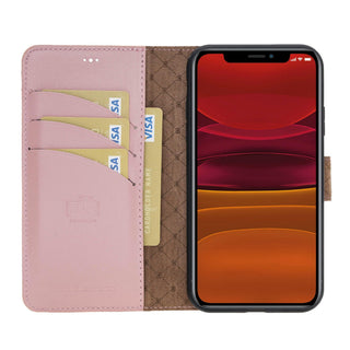 Bouletta Cep Telefonu Kılıfları Apple iPhone 11 Serisi Cüzdanlı Çıkarılabilir Deri Kılıf Premium Koruma