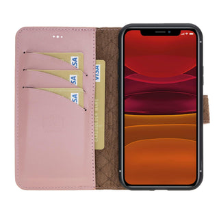 Bouletta Cep Telefonu Kılıfları Apple iPhone 11 Serisi Cüzdanlı Çıkarılabilir Deri Kılıf Premium Koruma