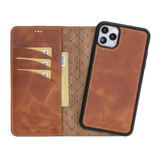 Bouletta Cep Telefonu Kılıfları iPhone 11 Pro Max / Açık Taba Apple iPhone 11 Serisi Cüzdanlı Çıkarılabilir Deri Kılıf