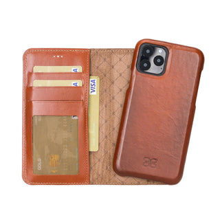 Bouletta Cep Telefonu Kılıfları iPhone 11 Pro / Taba Apple iPhone 11 Serisi Cüzdanlı Çıkarılabilir Tam Kaplama Deri Kılıf