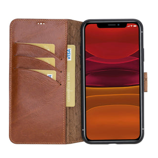 Bouletta Cep Telefonu Kılıfları iPhone 11 Pro Max / Taba Apple iPhone 11 Serisi Cüzdanlı Deri Kılıf
