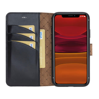 Bouletta Cep Telefonu Kılıfları iPhone 11/XR / Siyah Apple iPhone 11 Serisi Cüzdanlı Deri Kılıf