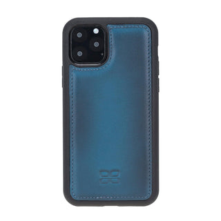 Bouletta Cep Telefonu Kılıfları iPhone 11 Pro / Mavi Apple iPhone 11 Serisi Deri Arka Kapak