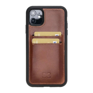 Bouletta Cep Telefonu Kılıfları iPhone 11/XR / Efektli Taba Apple iPhone 11 Serisi Kartlıklı Deri Arka Kapak