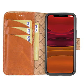 Bouletta Cep Telefonu Kılıfları iPhone 12 Mini / Taba Apple iPhone 12 Serisi Cüzdanlı Deri Kılıf