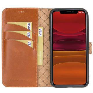 Bouletta Cep Telefonu Kılıfları iPhone 12 Pro Max / Taba Apple iPhone 12 Serisi Cüzdanlı Deri Kılıf