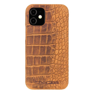 Bouletta Cep Telefonu Kılıfları iPhone 12 / 12 Pro / Dragon Taba Apple iPhone 12 Serisi Tam Deri Kaplama Arka Kapak Premium Koruma