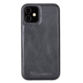 Bouletta Cep Telefonu Kılıfları iPhone 12 / 12 Pro / Siyah Apple iPhone 12 Serisi Tam Deri Kaplama Arka Kapak Premium Koruma