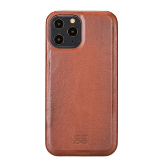 Bouletta Cep Telefonu Kılıfları iPhone 12 Pro Max / Taba Apple iPhone 12 Serisi Tam Deri Kaplama Arka Kapak