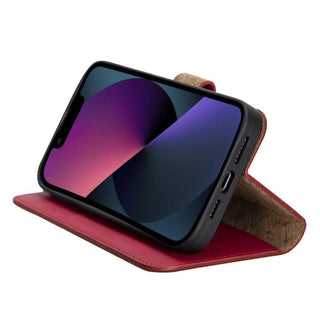 Bouletta Cep Telefonu Kılıfları Apple iPhone 13 Pro Serisi Cüzdanlı Çıkarılabilir Deri Kılıf Premium Koruma