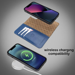 Bouletta Cep Telefonu Kılıfları Apple iPhone 13 Pro Serisi Cüzdanlı Çıkarılabilir Deri Kılıf