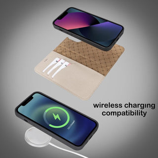 Bouletta Cep Telefonu Kılıfları Apple iPhone 13 Pro Serisi Cüzdanlı Çıkarılabilir Deri Kılıf