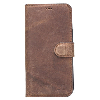 Apple iPhone 13 Series Non-Detachable Leather Wallet Case - WC Bouletta