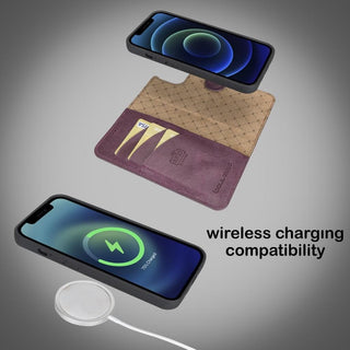 Bouletta Cep Telefonu Kılıfları Apple iPhone 13 Serisi Cüzdanlı Çıkarılabilir Deri Kılıf