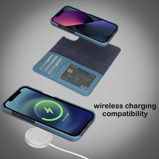 Bouletta Cep Telefonu Kılıfları Apple iPhone 13 Serisi Cüzdanlı Çıkarılabilir Tam Kaplama Deri Kılıf Premium Koruma