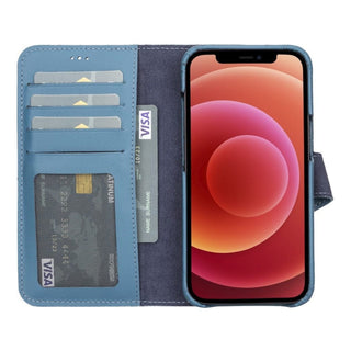 Bouletta Cep Telefonu Kılıfları Apple iPhone 13 Serisi Cüzdanlı Çıkarılabilir Tam Kaplama Deri Kılıf Premium Koruma