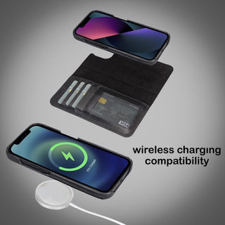 Bouletta Cep Telefonu Kılıfları Apple iPhone 13 Serisi Cüzdanlı Çıkarılabilir Tam Kaplama Deri Kılıf Premium Koruma