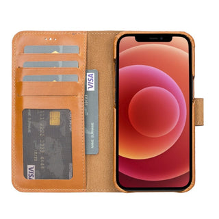 Bouletta Cep Telefonu Kılıfları Apple iPhone 13 Serisi Cüzdanlı Çıkarılabilir Tam Kaplama Deri Kılıf