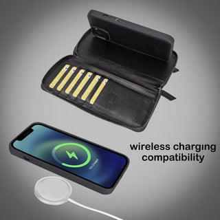 Bouletta Cep Telefonu Kılıfları Apple iPhone 13 Serisi Cüzdanlı ve Fermuarlı Çıkarılabilir Deri Kılıf Premium Koruma