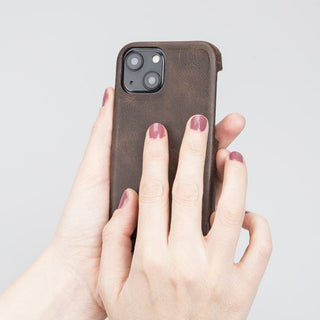 Bouletta Cep Telefonu Kılıfları Apple iPhone 13 Serisi Tam Deri Kaplama Arka Kapak Premium Koruma