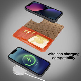 Apple iPhone 14 Serisi Cüzdanlı Çıkarılabilir Deri Kılıf - Özel Renkler