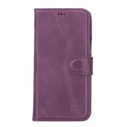 Apple iPhone 14 Series Full Leather Coating Detachable Wallet Case Bouletta LTD