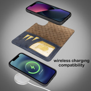 Bouletta Cep Telefonu Kılıfları Apple iPhone 14 Serisi Cüzdanlı Çıkarılabilir Deri Kılıf Premium Koruma
