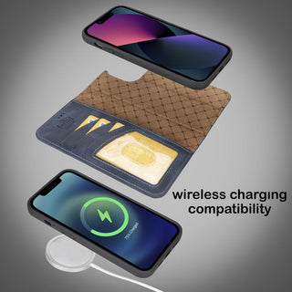 Bouletta Cep Telefonu Kılıfları Apple iPhone 14 Serisi Cüzdanlı Çıkarılabilir Deri Kılıf Premium Koruma
