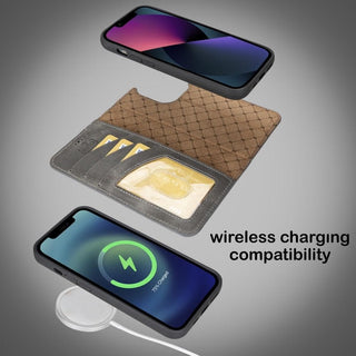 Bouletta Cep Telefonu Kılıfları Apple iPhone 14 Serisi Cüzdanlı Çıkarılabilir Deri Kılıf Premium Koruma