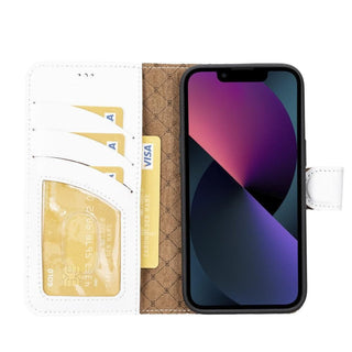 Bouletta Cep Telefonu Kılıfları Apple iPhone 14 Serisi Cüzdanlı Çıkarılabilir Deri Kılıf - Özel Renkler Premium Koruma