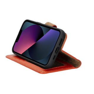 Bouletta Cep Telefonu Kılıfları Apple iPhone 14 Serisi Cüzdanlı Çıkarılabilir Deri Kılıf - Özel Renkler Premium Koruma