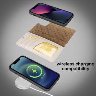 Bouletta Cep Telefonu Kılıfları Apple iPhone 14 Serisi Cüzdanlı Çıkarılabilir Deri Kılıf - Özel Renkler
