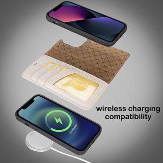 Bouletta Cep Telefonu Kılıfları Apple iPhone 14 Serisi Cüzdanlı Çıkarılabilir Deri Kılıf - Özel Renkler