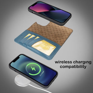 Bouletta Cep Telefonu Kılıfları Apple iPhone 14 Serisi Cüzdanlı Çıkarılabilir Deri Kılıf - Özel Renkler