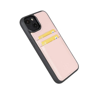 Bouletta Cep Telefonu Kılıfları Apple iPhone 14 Serisi Kartlıklı Deri Arka Kapak Premium Koruma