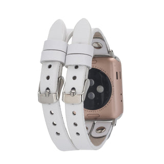 Bouletta Kol Saati Kayışları Apple Watch Deri Kayış – Durham Ely Gold Boncuklu