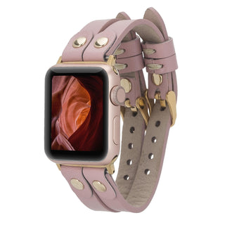Bouletta Kol Saati Kayışları Apple Watch Deri Kayış – Durham Ely Gold Boncuklu