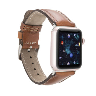 Bouletta Kol Saati Kayışları Taba Apple Watch Deri Kayış – Exeter Klasik