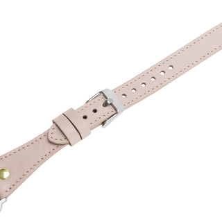 Bouletta Kol Saati Kayışları Apple Watch Deri Kayış – Leeds Tam Tur İnce Altın rengi Boncuklu