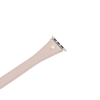 Bouletta Kol Saati Kayışları Apple Watch Deri Kayış – Leeds Tam Tur İnce Altın rengi Boncuklu