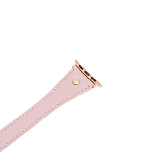 Bouletta Kol Saati Kayışları Apple Watch Deri Kayış – Leeds Tam Tur İnce Altın rengi Boncuklu
