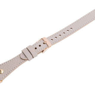 Bouletta Kol Saati Kayışları Apple Watch Deri Kayış – Leeds Tam Tur İnce Altın rengi Boncuklu
