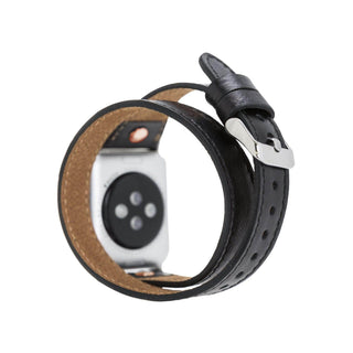 Bouletta Kol Saati Kayışları Apple Watch Deri Kayış – Leeds Tam Tur İnce Gül rengi Boncuklu