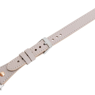 Bouletta Kol Saati Kayışları Apple Watch Deri Kayış – Leeds Tam Tur İnce Gül rengi Boncuklu